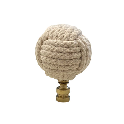 Hand-Woven Rope Ball Finial