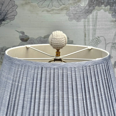 Hand-Woven Rope Ball Finial Close Up
