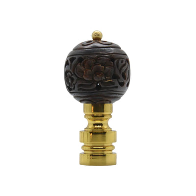 Hand Carved Genuine Bone Finial