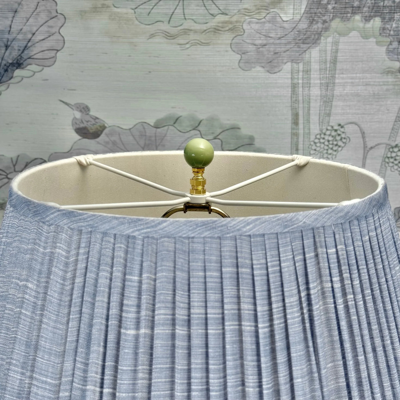 Hemlock Green Finial Close Up