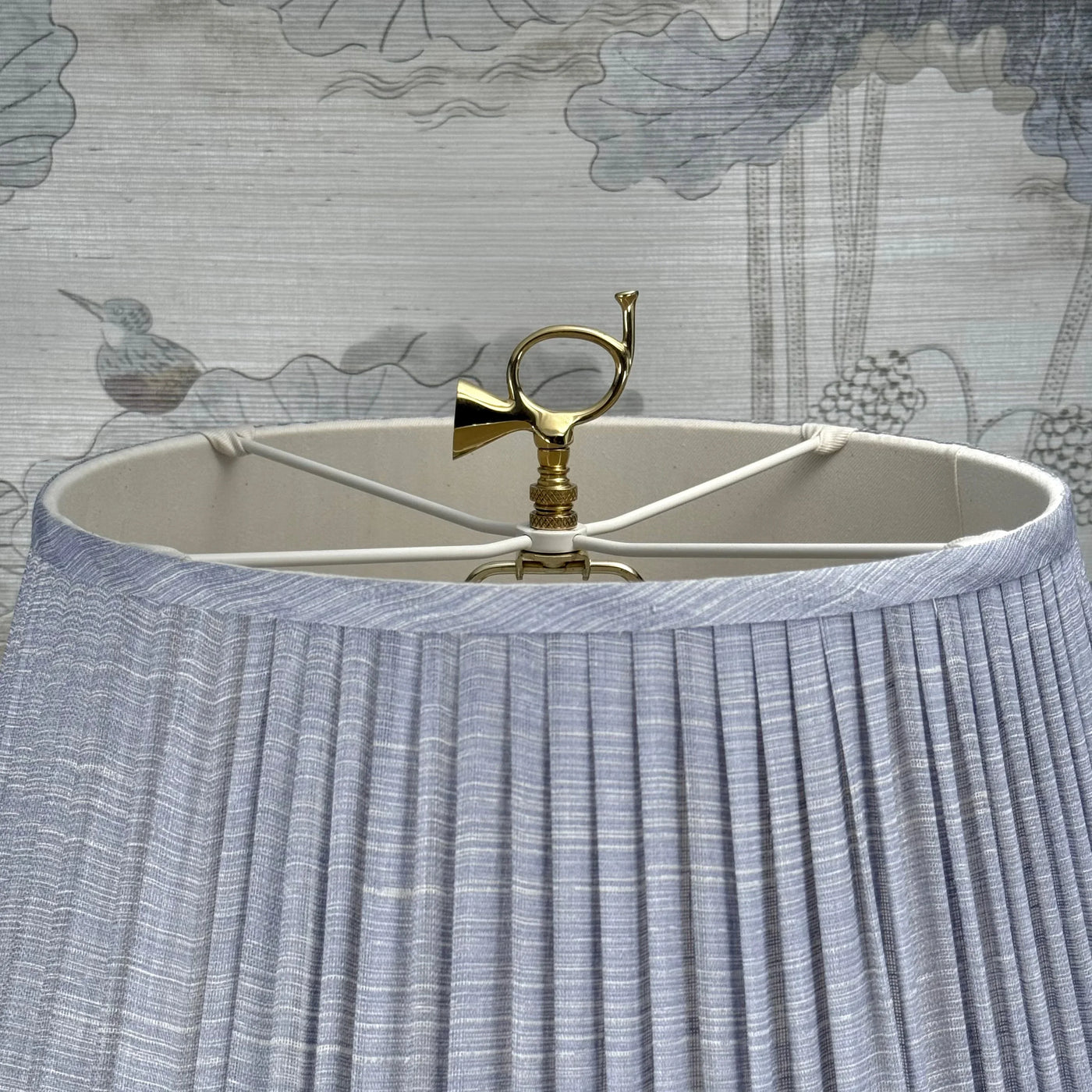 Hunter's Horn Brass Finial Close Up