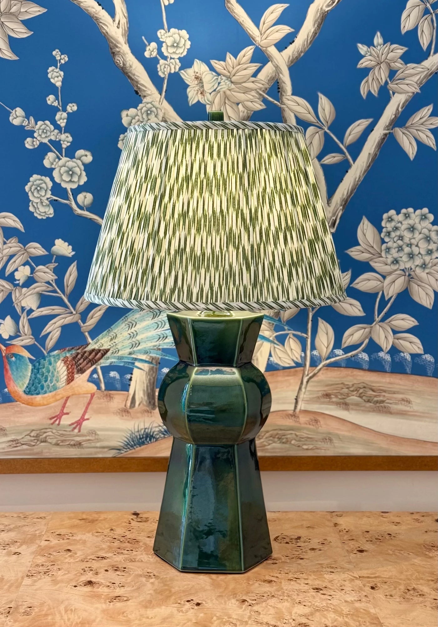 Hwang Bishop Medina Table Lamp in Thyme with sherwood quiver