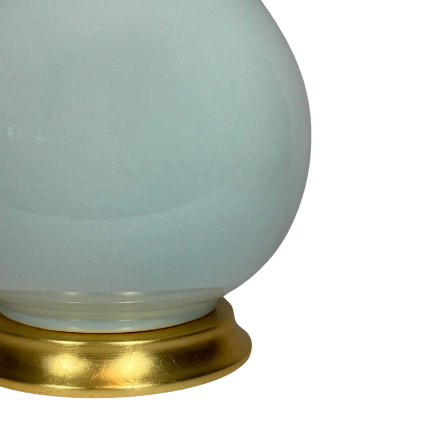Hwang Bishop Nanjing Table Lamp in Sky with a Gold Base