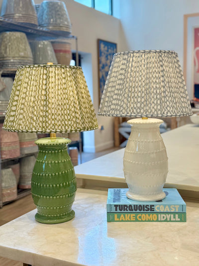 Caleb White Ceramic Table Lamp