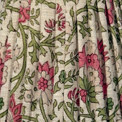 Ian Sanderson Pink and Green Thrift Pink Mallow Border Lampshade