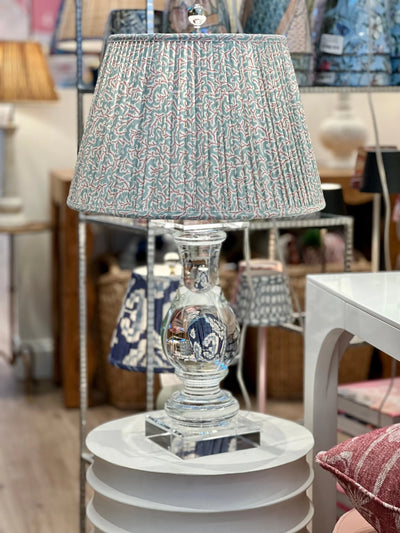 Ian Sanderson Blue and Burgundy Red Havana Dulcie Lampshade
