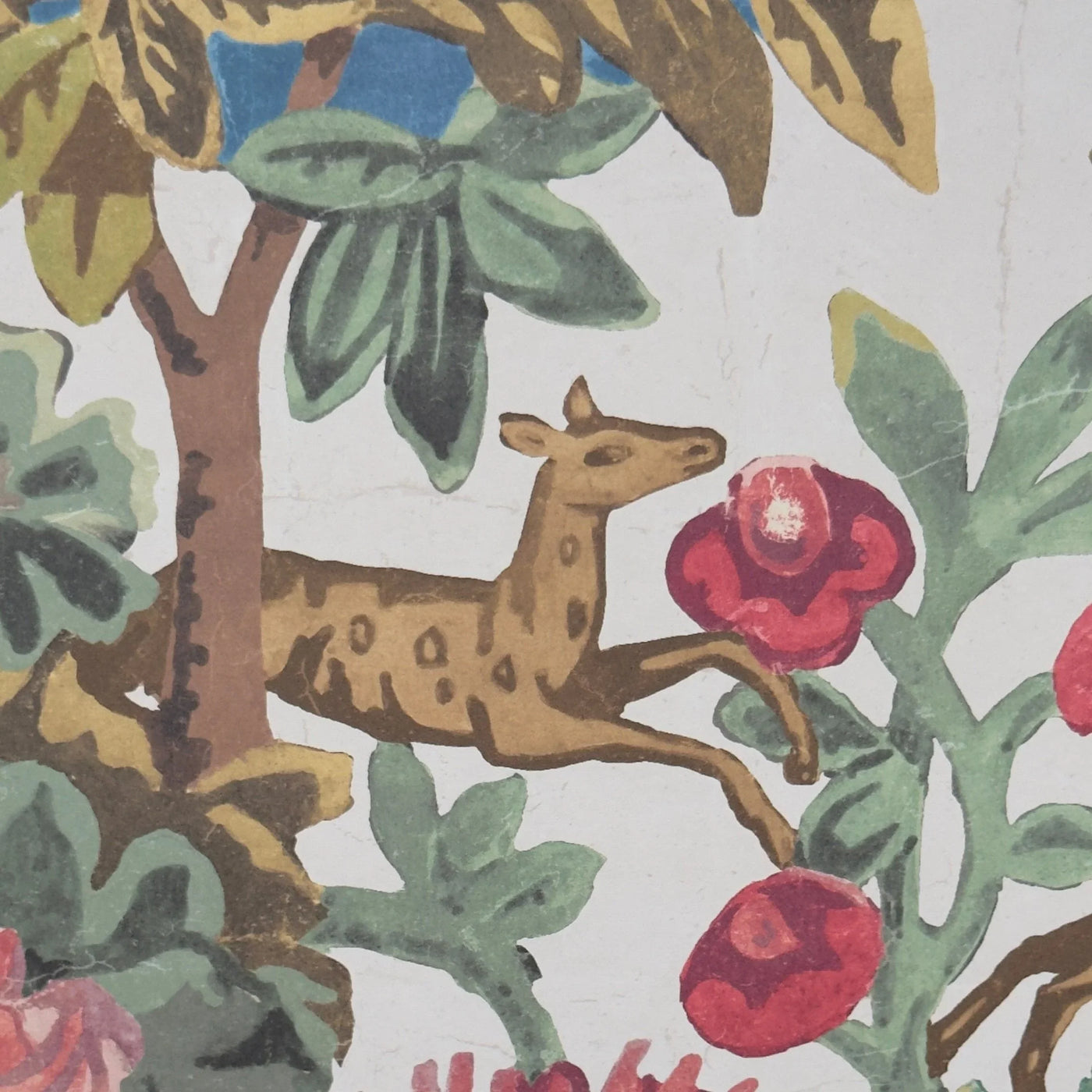 Up close Kit Kemp - Knight's Tale in Jewel White Wallpaper Rectangle Lampshade