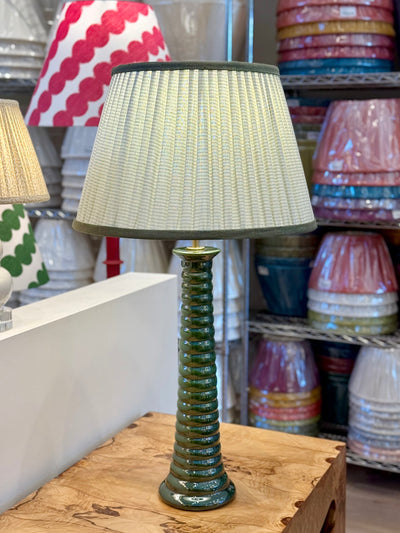 Rosanna Lonsdale Green Striped Lampshade