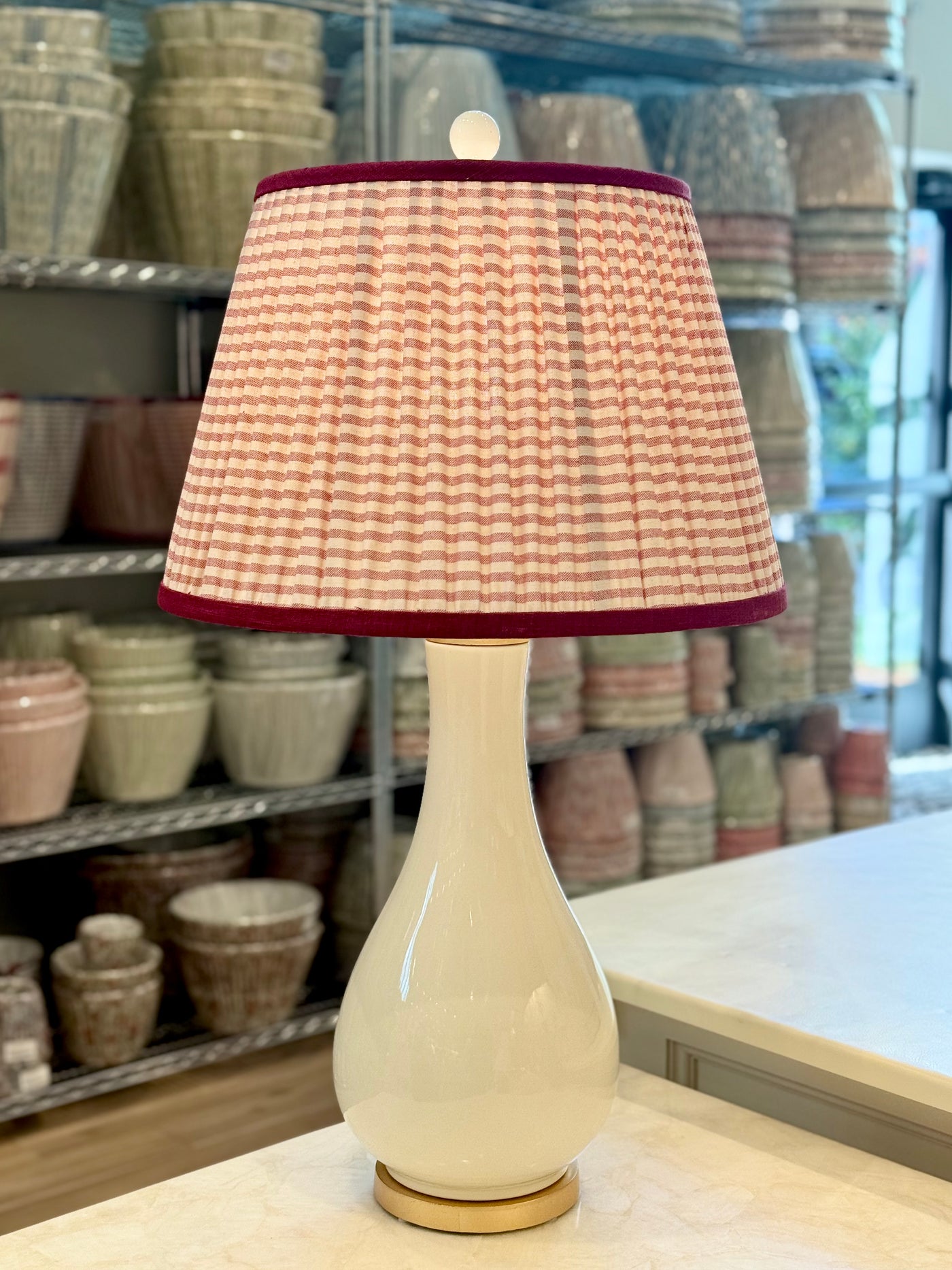 Rosanna Lonsdale Red Striped Lampshade