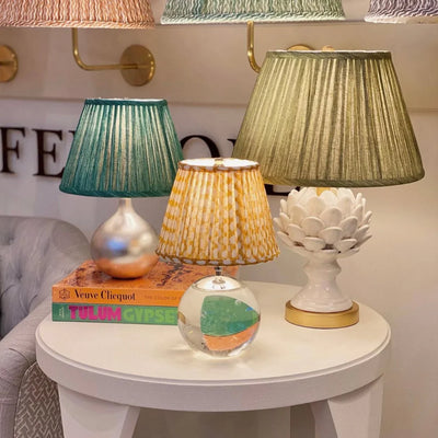 Fermoie Lampshades on small lamps