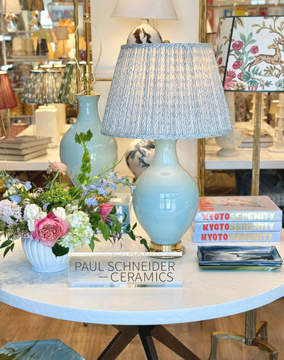 Paul Schneider Athens Lamp in Glossy Light Blue