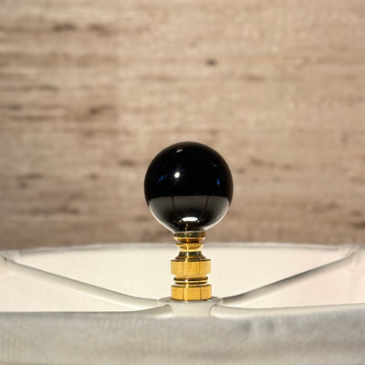 Black Porcelain Finial