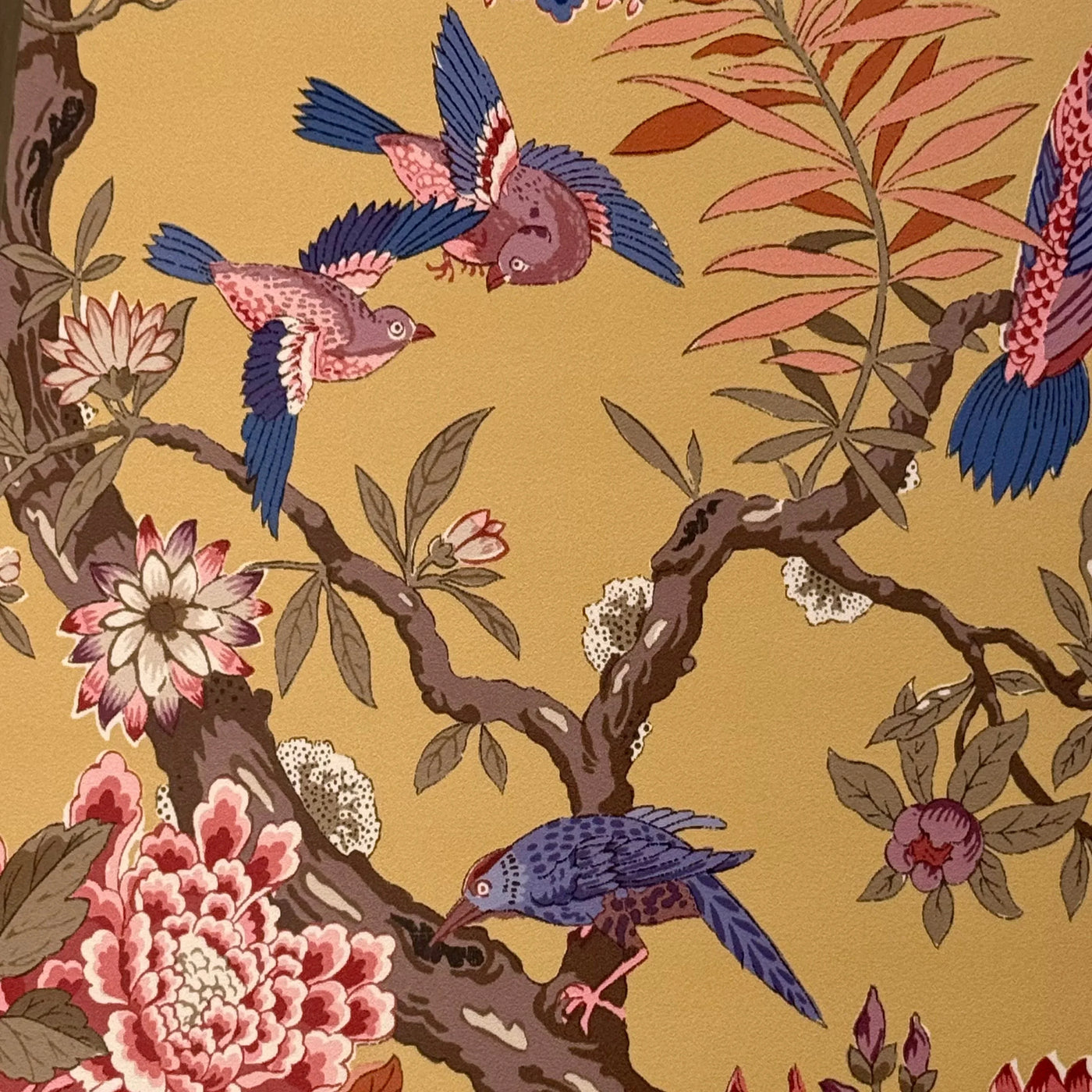 GP&J Baker - Eltham Wallpaper Lampshade up close