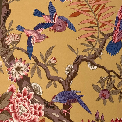 GP&J Baker - Eltham Wallpaper Lampshade up close