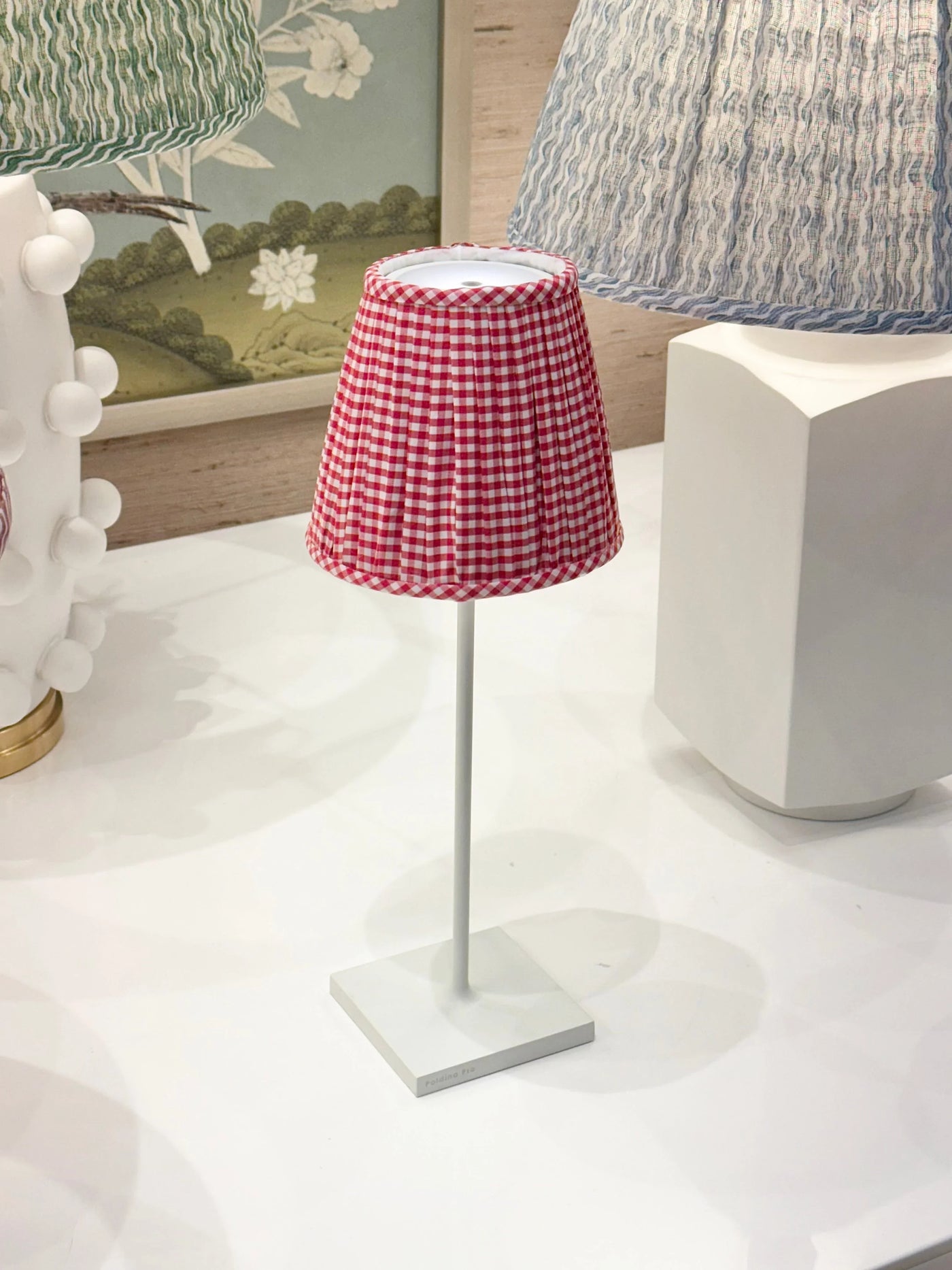 Red Gingham Lampshade for Poldina Pro & Pro Mini