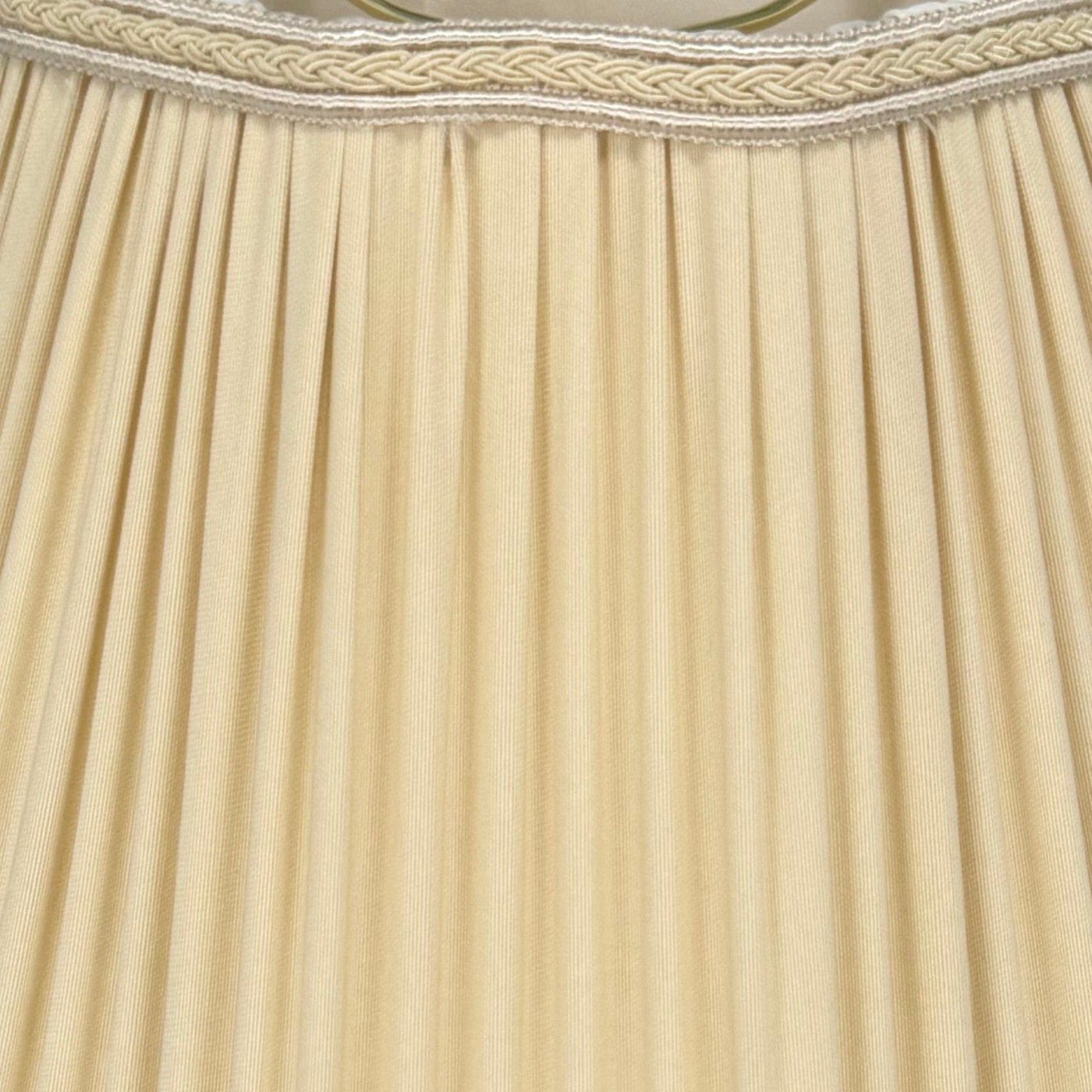 Silk Square Pleat Taupe Lampshade with Inverted Corners