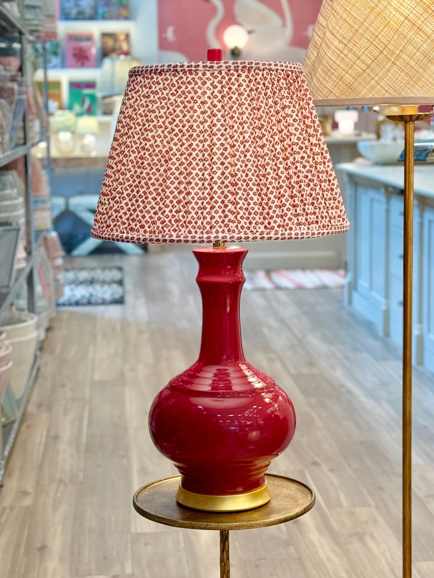 Hwang Bishop Chai Table Lamp in Chili
