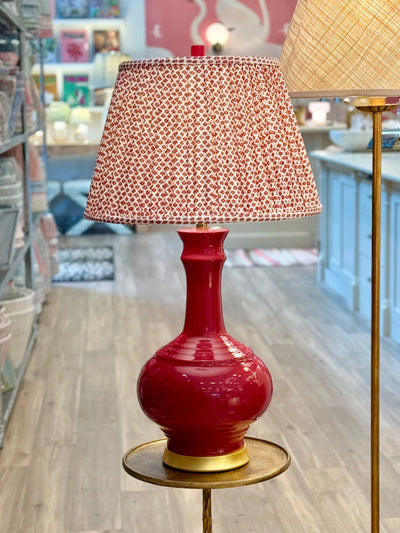 Hwang Bishop Chai Table Lamp in Chili