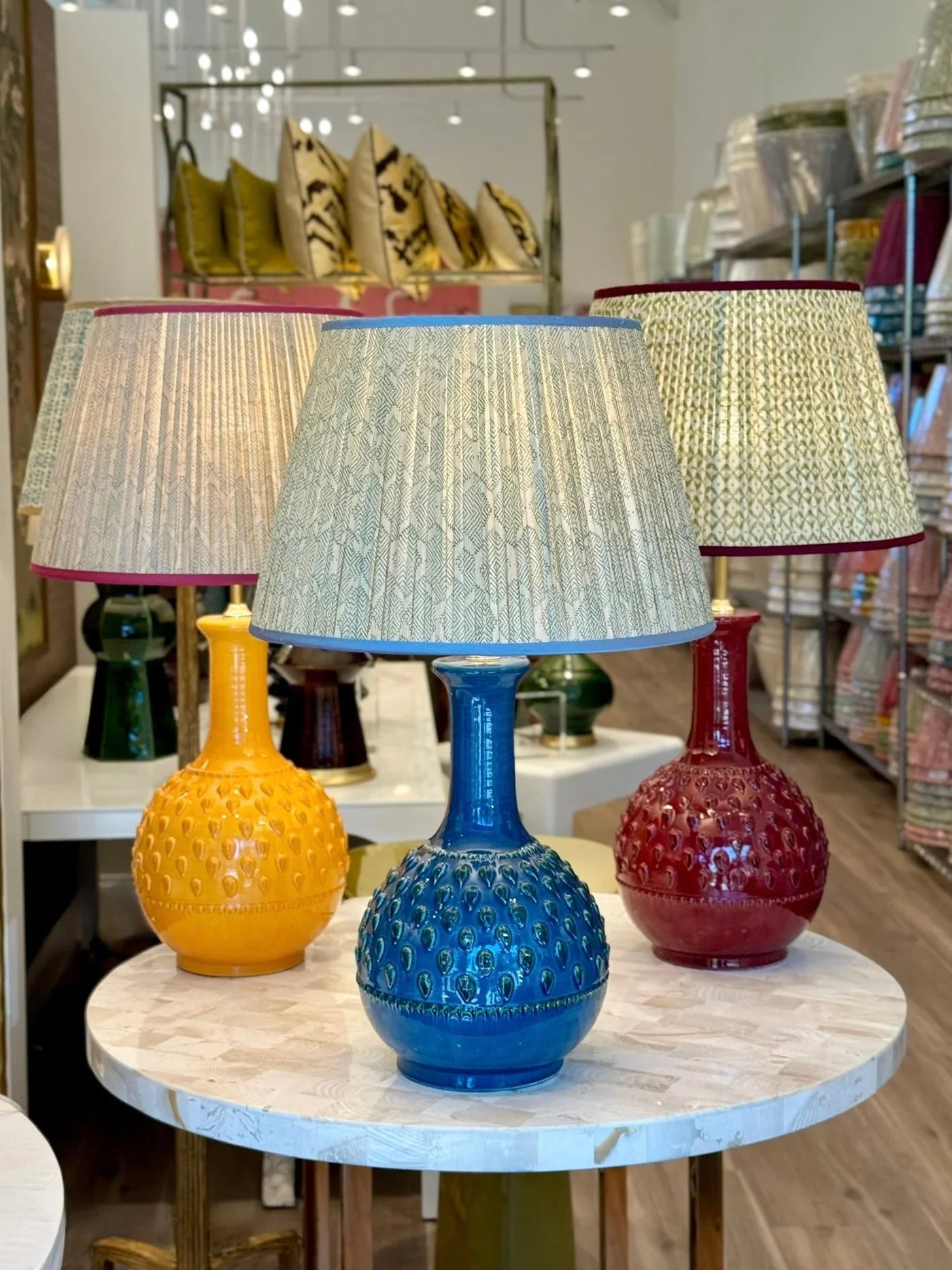 Penny Morrison Blue Amara Ceramic Table Lamp