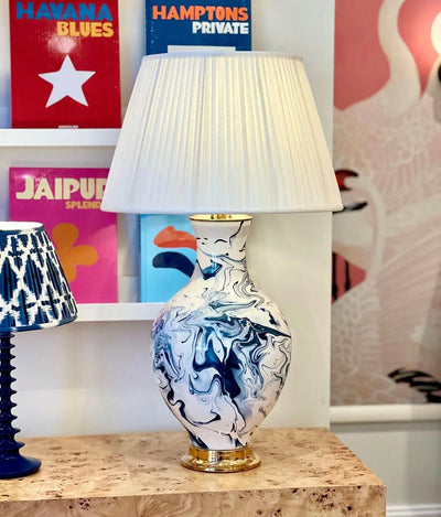 Fermoie Cream Lampshade and Paul Schneider Lamp