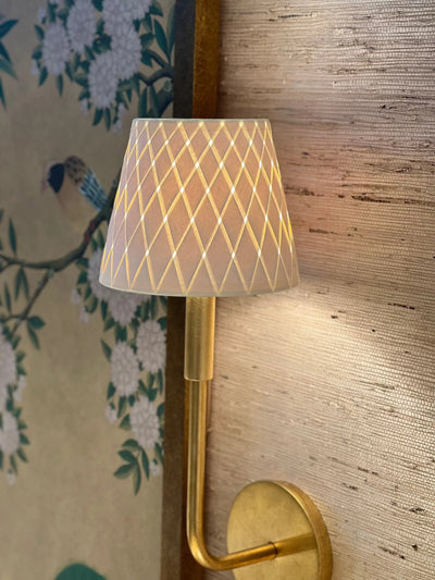 Woven paper lamp shade and chandelier shade