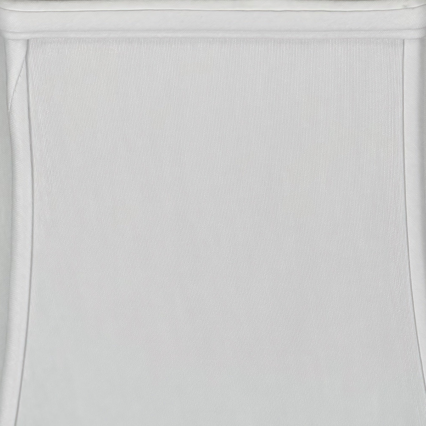 White Inverted Cut Corner Silk Rectangle Lampshade
