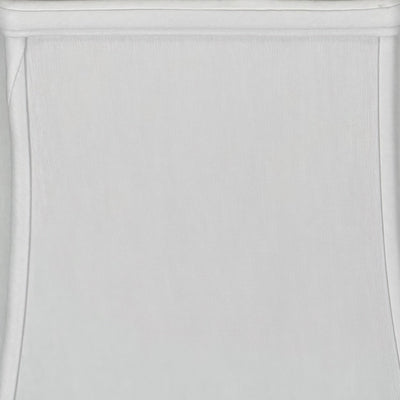 White Inverted Cut Corner Silk Rectangle Lampshade