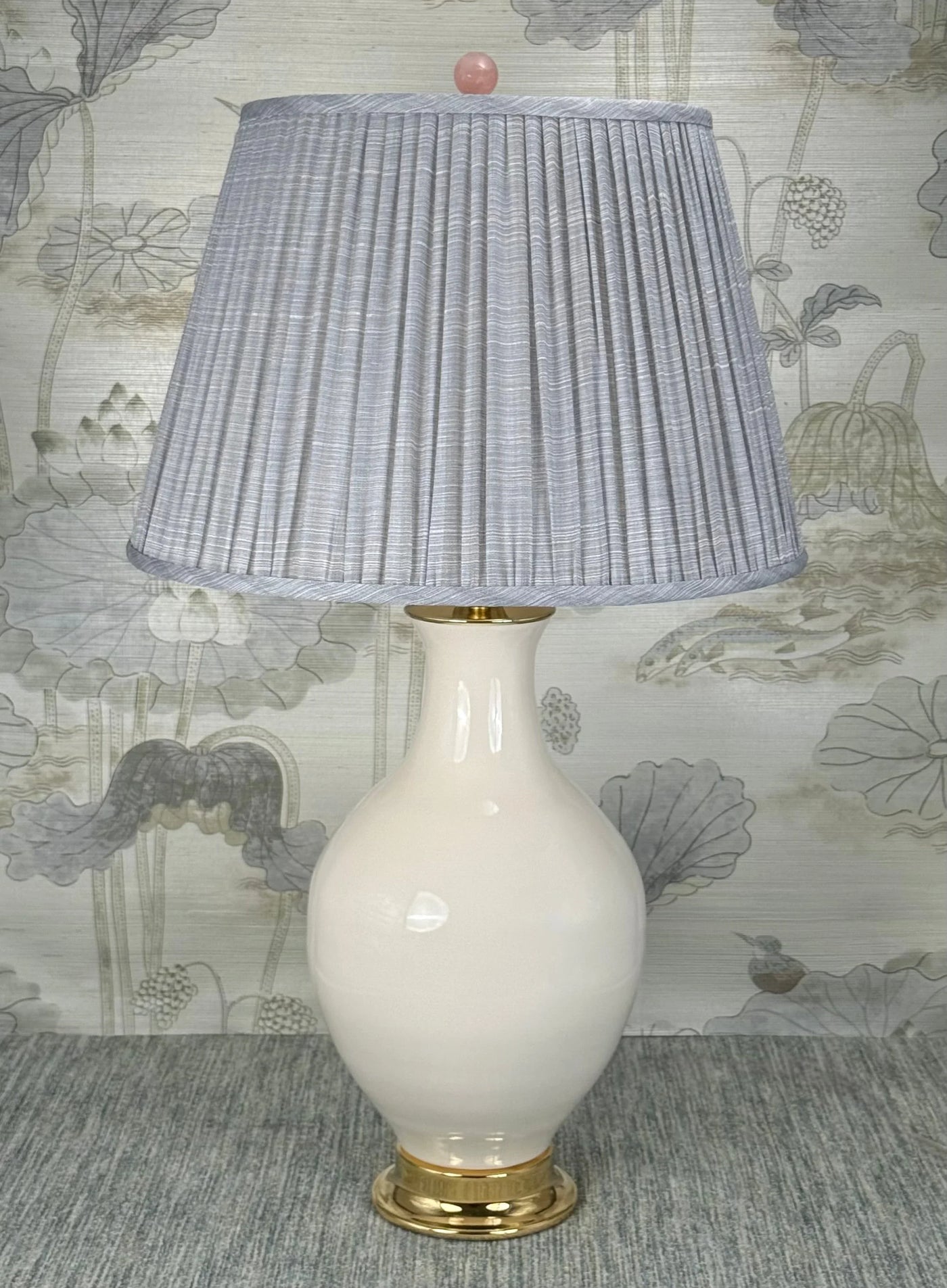 Rose Quartz Stone Medium Ball Finial