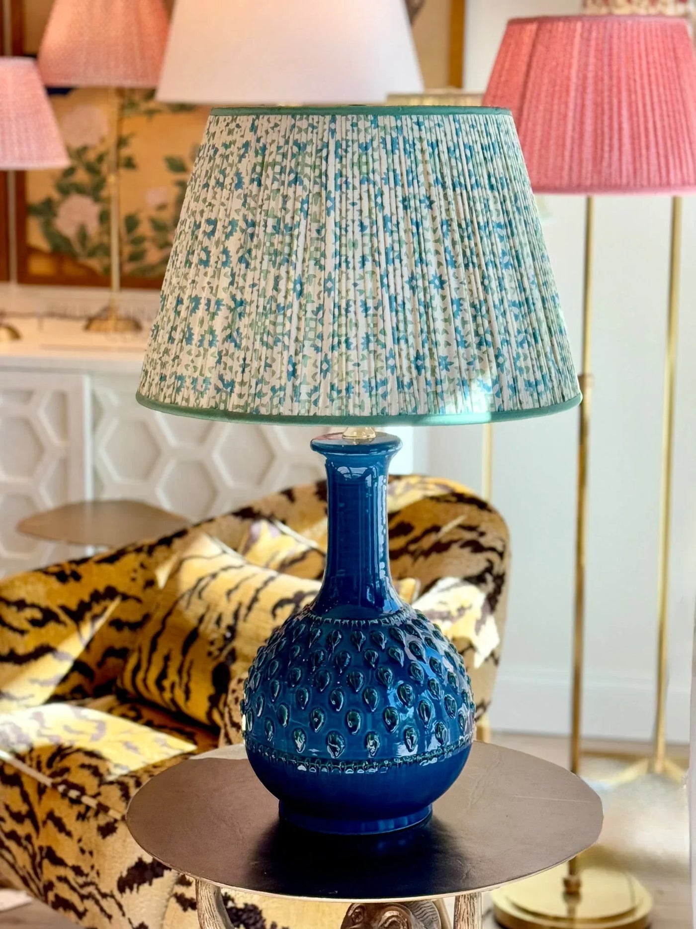 Penny Morrison Blue Amara Ceramic Table Lamp