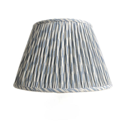 Designer Ian Sanderson Air Force Quiver Blue and White fabric Lampshade cotton