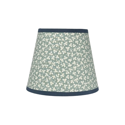 Ian Sanderson Blue Mineral Miss Polly Lampshade with Blue Cadet Trim