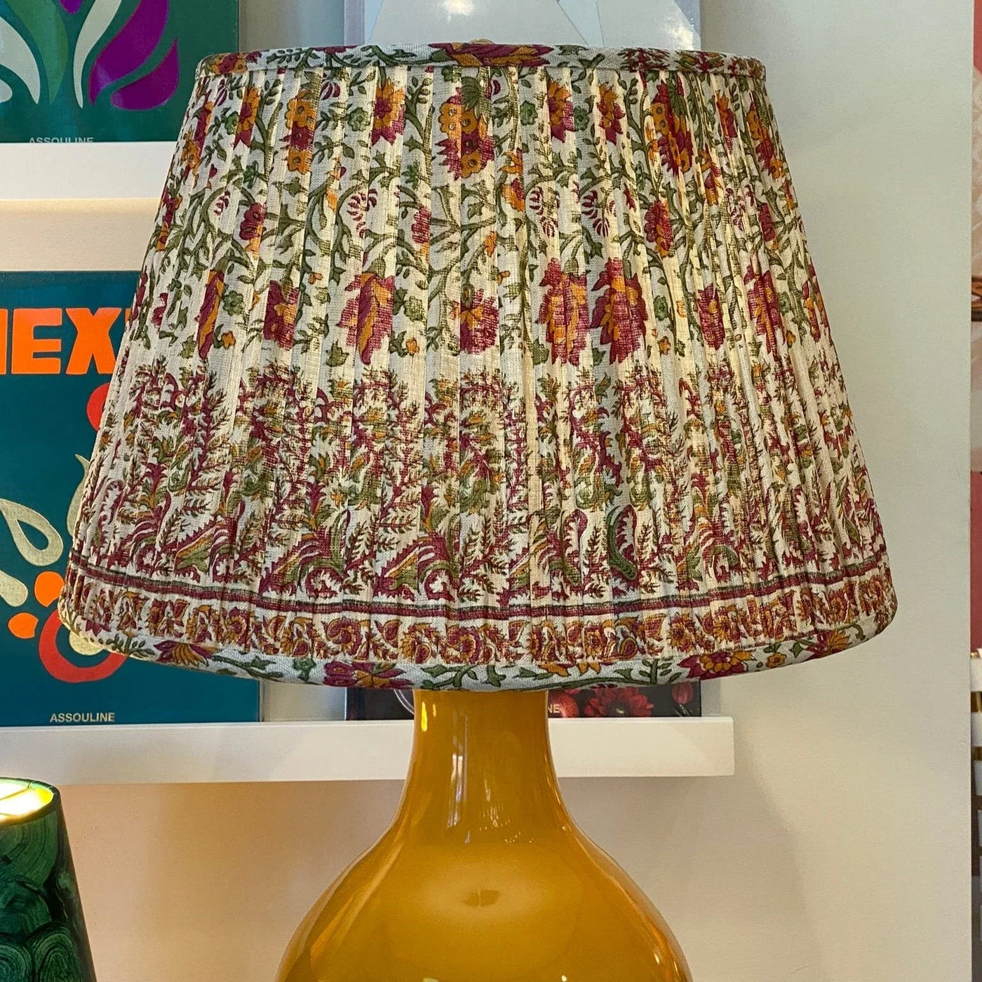 Ian Sanderson lampshade on lamp close up