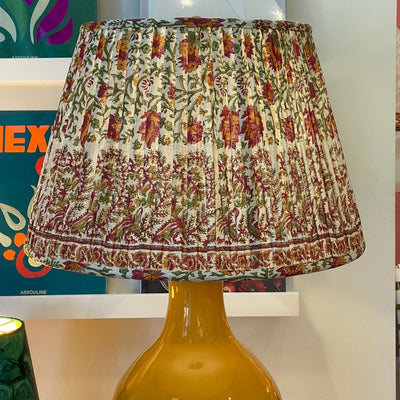 Ian Sanderson lampshade on lamp close up