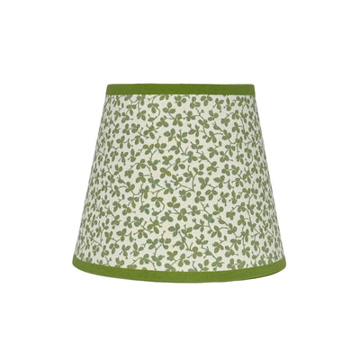 Ian Sanderson Green Leaf Miss Polly Lampshade with Green Olive Trim