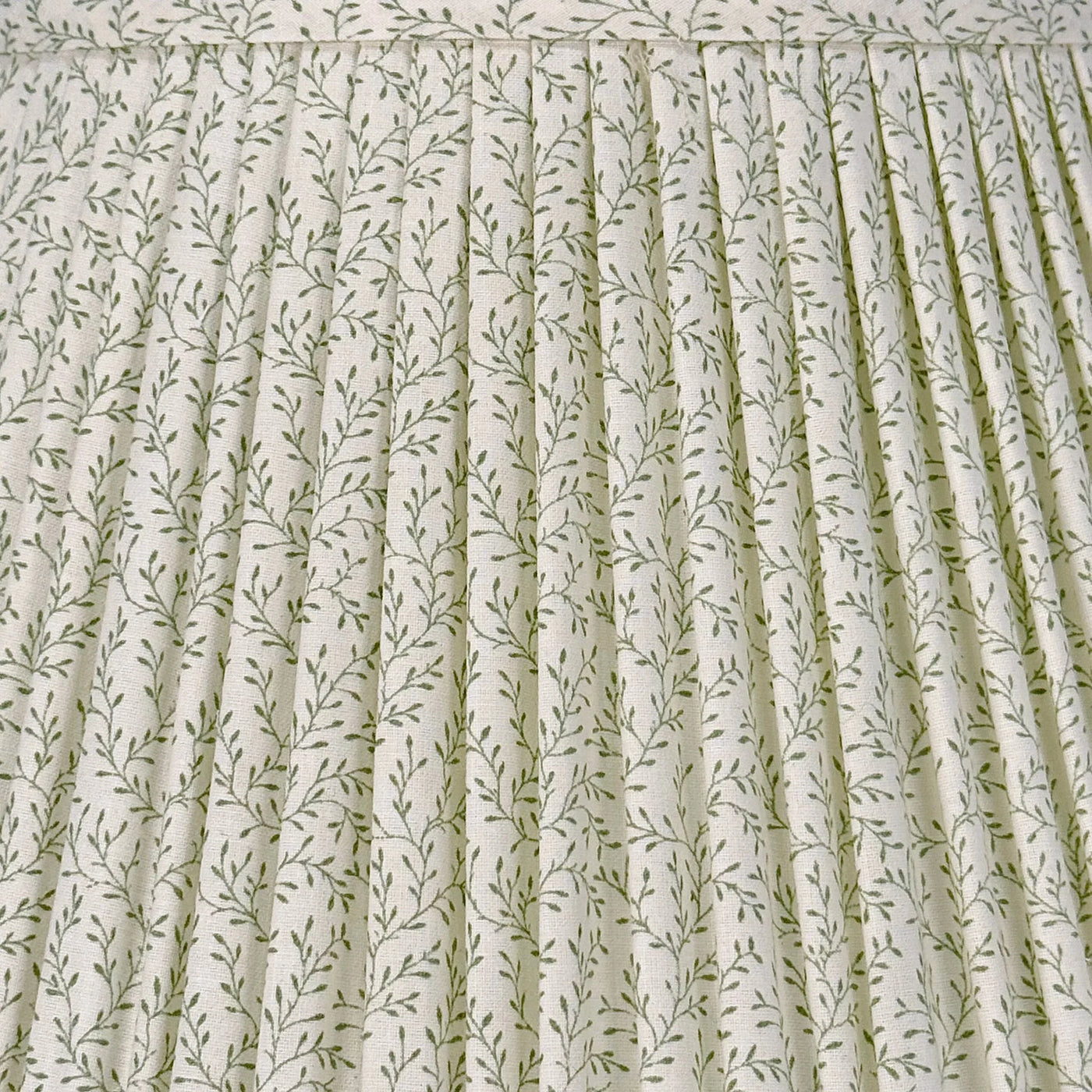 Ian Sanderson Green Leonie Ruffle Lampshade up close