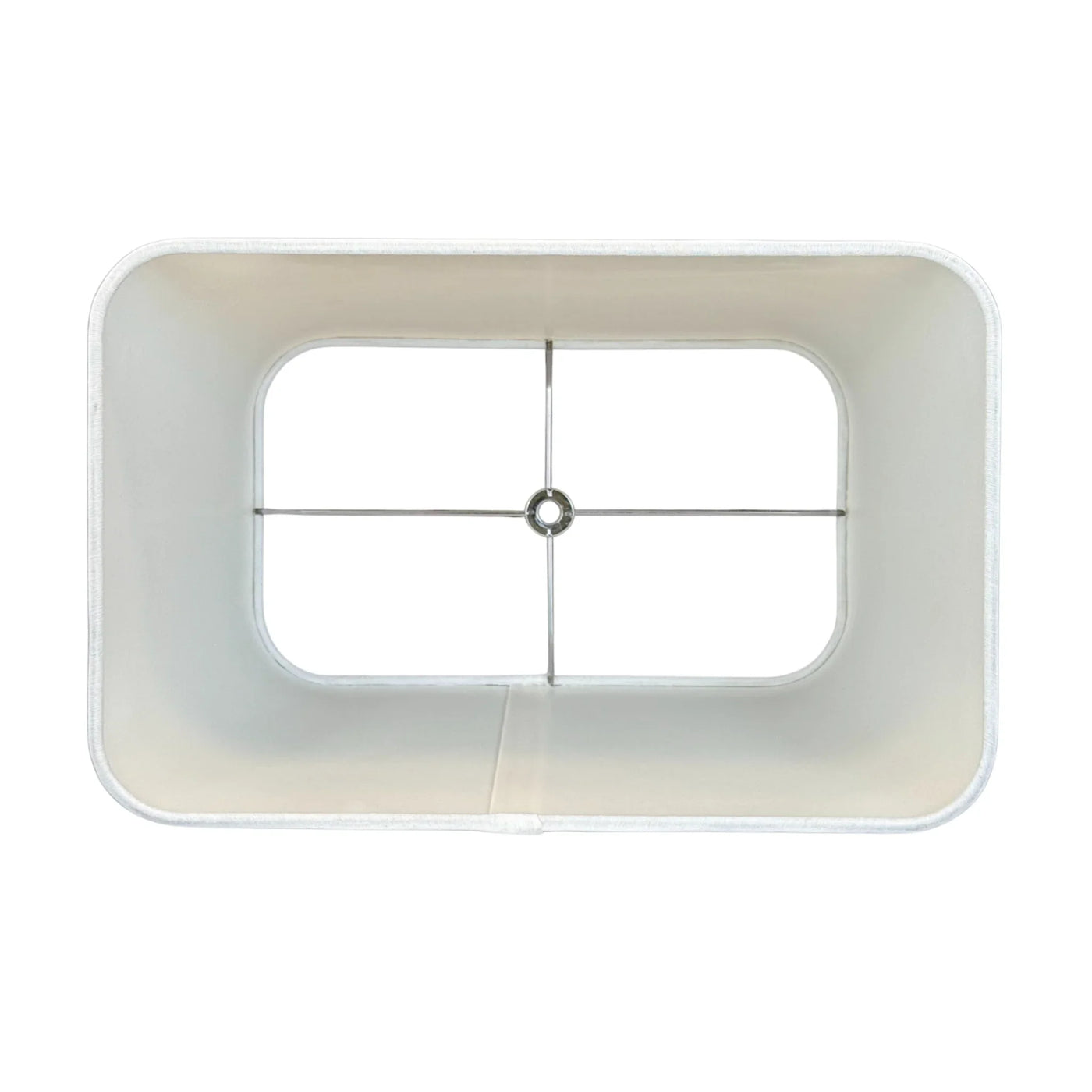 Inside angle Slubless Antique Rolled Edge Tapered Rectangle Lampshade - Bone