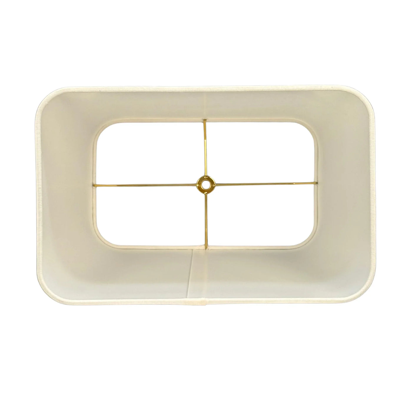 Inside angle Slubless Antique Rolled Edge Tapered Rectangle Lampshade - Egg