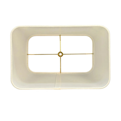 Inside angle Slubless Antique Rolled Edge Tapered Rectangle Lampshade - Egg