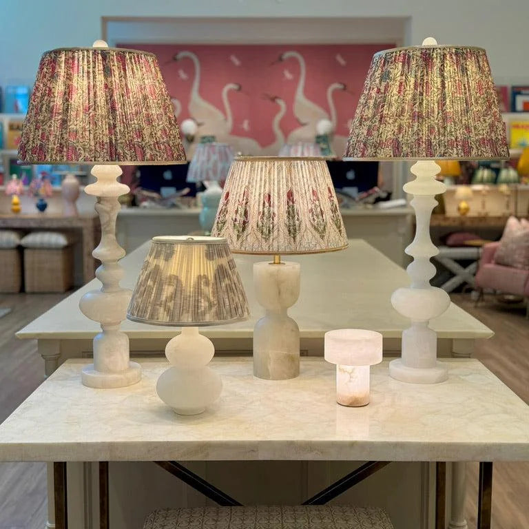 Alabaster lamps