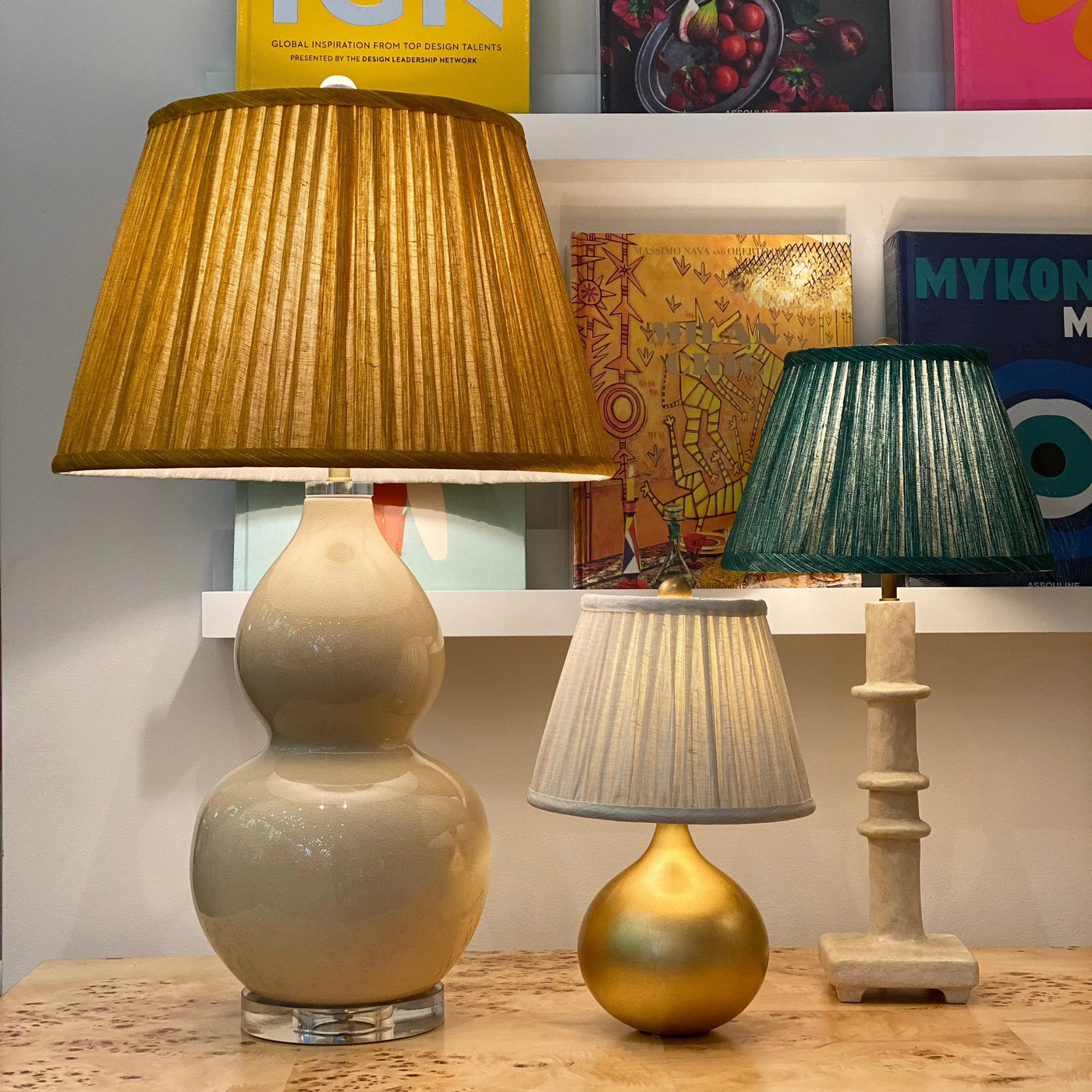 Fermoie solid lampshades