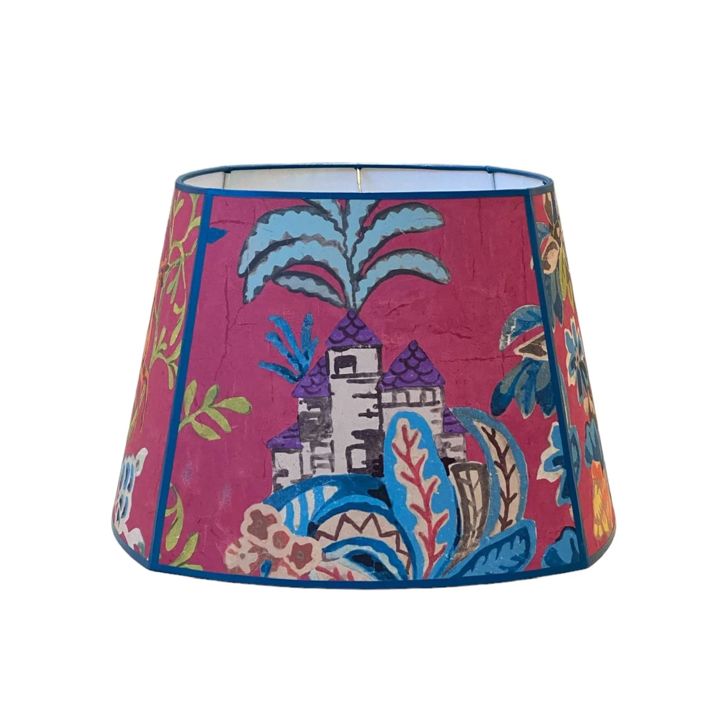 Kit Kemp pink wallpaper lampshade