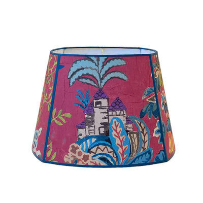 Kit Kemp pink wallpaper lampshade