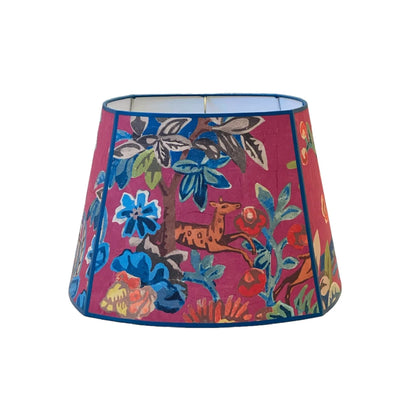 Kit Kemp pink wallpaper lampshade