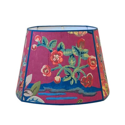 Kit Kemp pink wallpaper lampshade