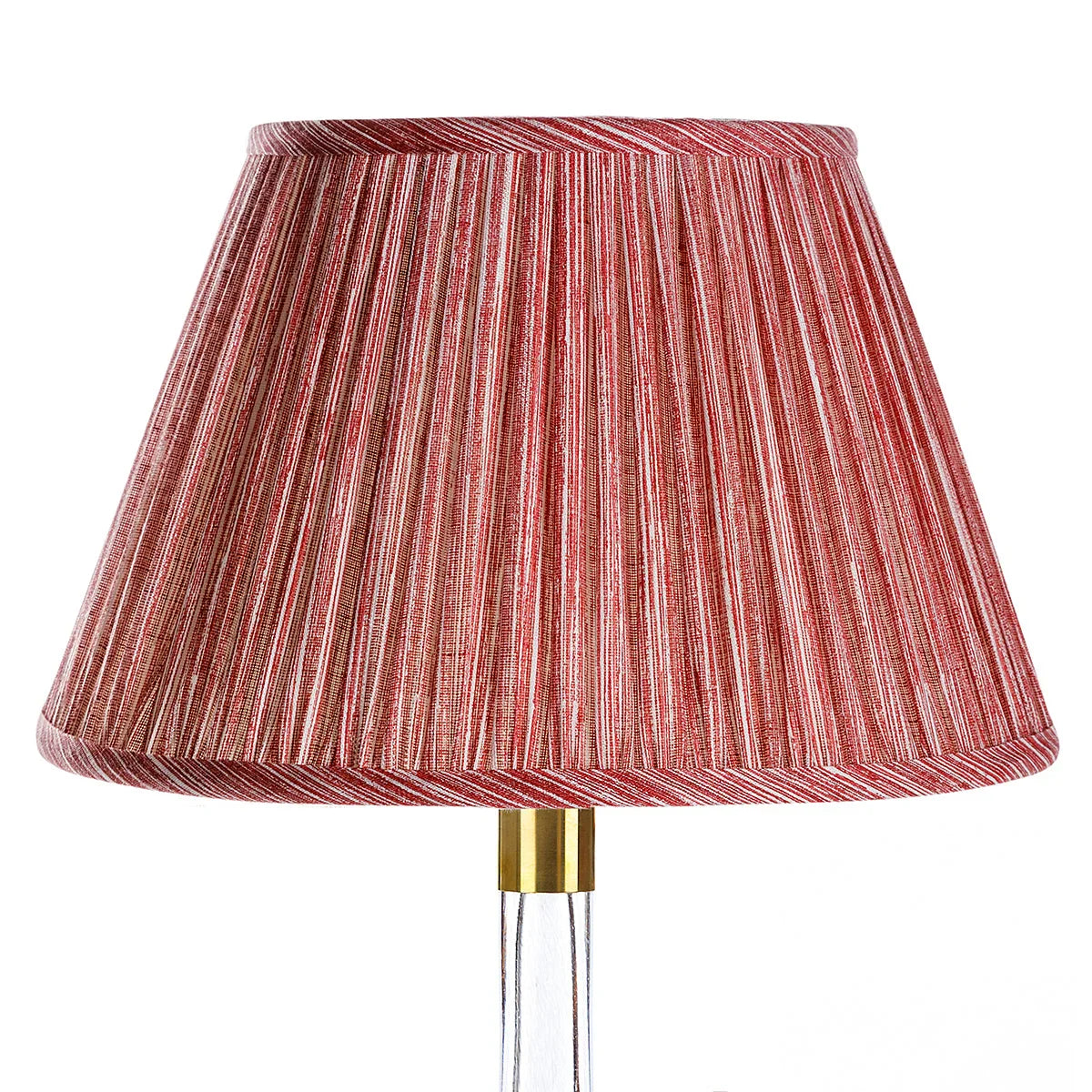 Fermoie red strie lampshade