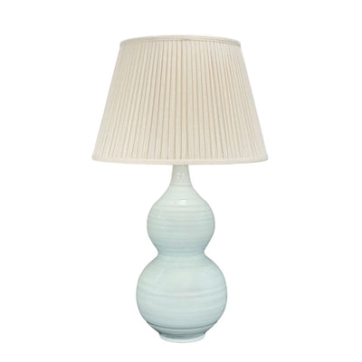 Lacey Ceramic Table Lamp in Ice Blue
