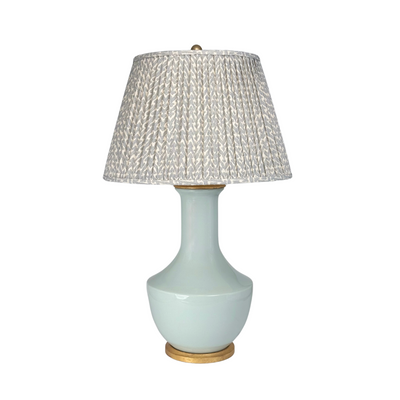 Lambay Porcelain Table Lamp in Ice Blue