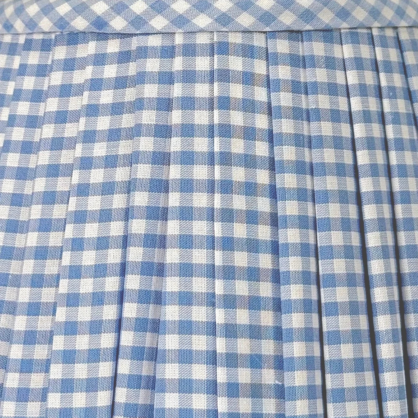 Light Blue Gingham Lampshade for Poldina Pro & Pro Mini