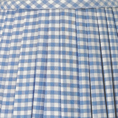 Light Blue Gingham Lampshade for Poldina Pro & Pro Mini