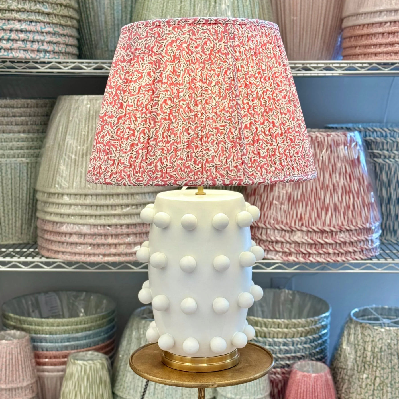 Linden Lamp with Ian Sanderson Lampshade